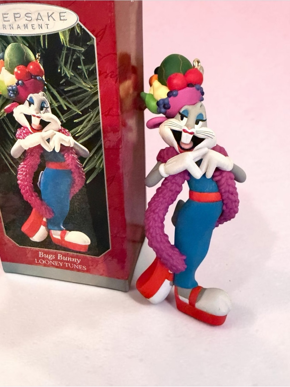 Vintage Hallmark Keepsake Christmas Ornament Looney Tunes Bugs Bunny
